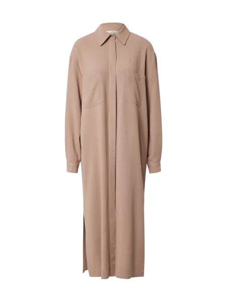 A LOT LESS Rochie tip bluză Valeria taupe gri
