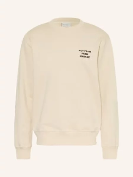 Drôle De Monsieur Mikina Le Sweatshirt Slogan béžová černá