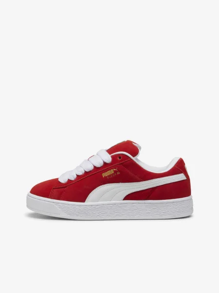 Кожени маратонки Puma Suede XL червено бяло