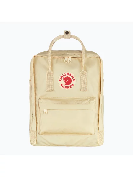 Fjallraven plecak Kanken beżowy duży z aplikacją biały