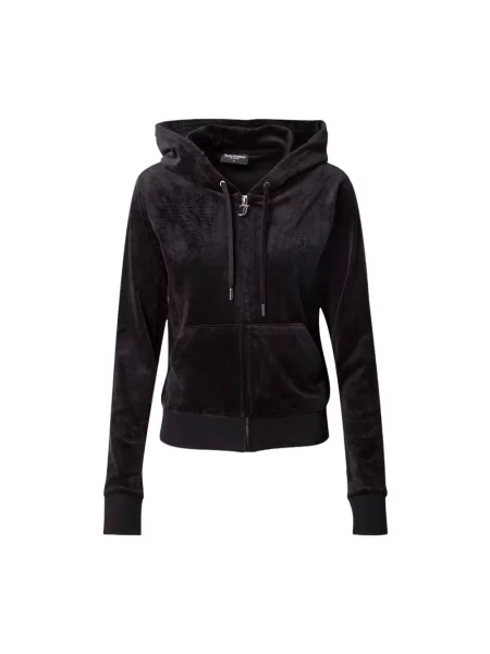 Komplet dresowy Juicy Couture z kapturem czarny