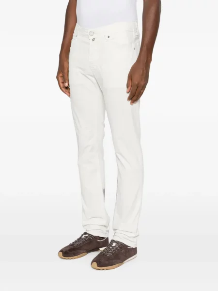 Pantaloni Jacob Cohën alb