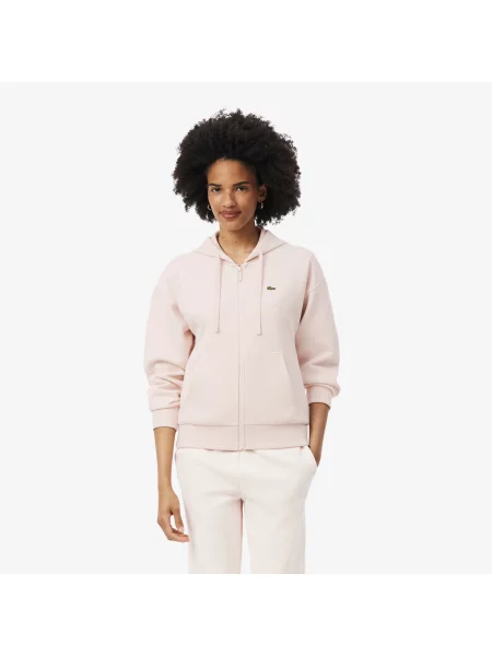 Lacoste Bluza Z Kapturem Z Piki Na różowa