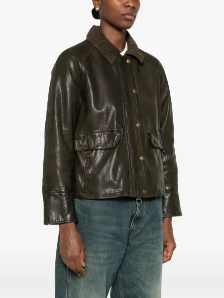 Geanta de piele Leather Authority maro