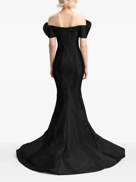 Rochie maxi Gemy Maalouf drapată de costum negru