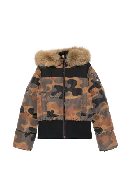 Geacă de schi Goldbergh cu imagine cu model camuflaj maro