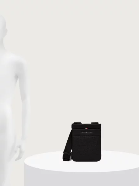 Tommy Hilfiger чанта през рамо мъжка от имитация на кожа черно
