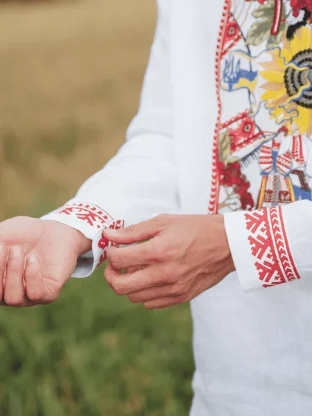Льняная рубашка Edelvika белая