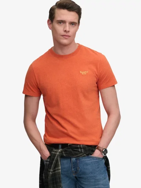 Superdry & Co Tričko Essential Serif homárová