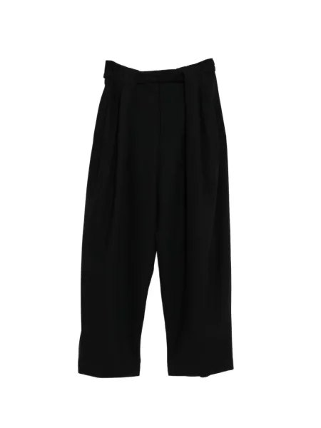 Pantaloni Jnby din jacard cu picior lat negru