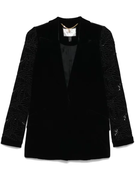 Sacou Nissa cu model floral negru
