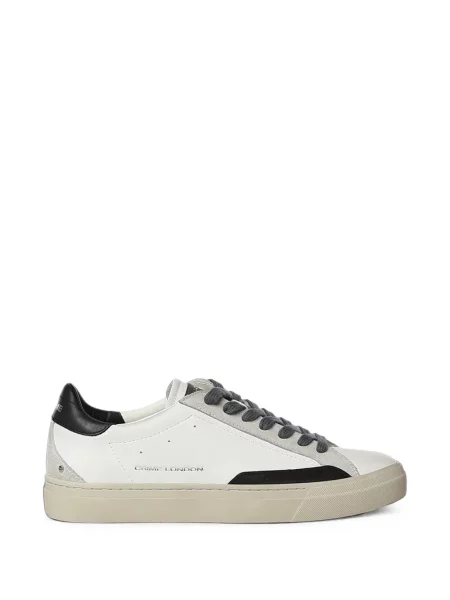 Sneakerși Crime London din piele alb