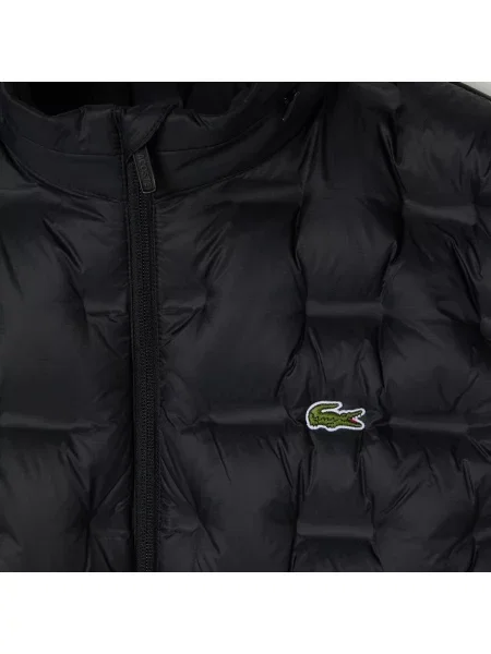 Lacoste Kamizelka Ze Stójką Pikowana czarna