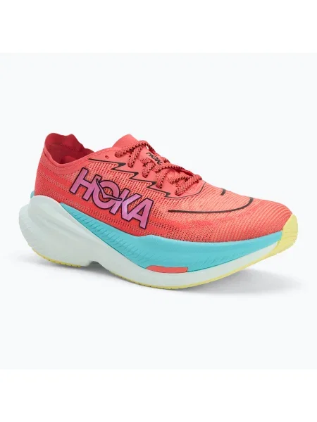 Мъжки обувки за бягане HOKA Mach X 2 grapefuit/electric coral червено