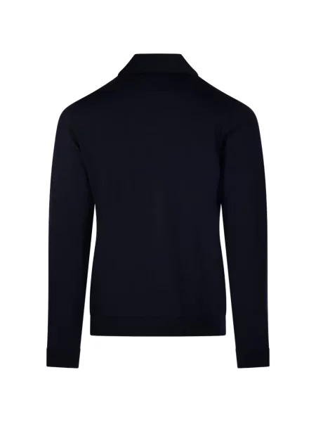 Pulover Roberto Collina tricotate albastru