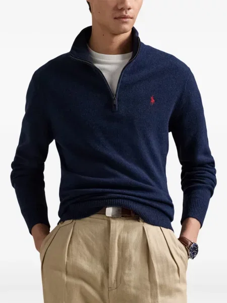 Tricou polo Polo Ralph Lauren cu autograf cu 5 buzunare în carouri gri