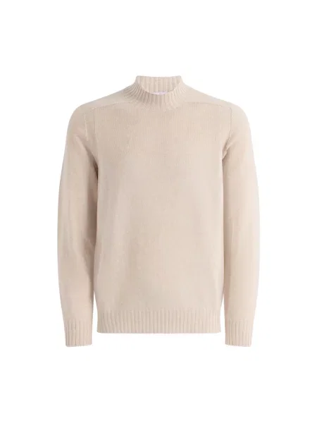 Sweter z golfem Gran Sasso do golfa beżowy