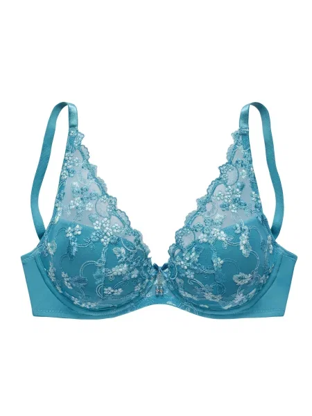 LASCANA Sutien verde petrol alb