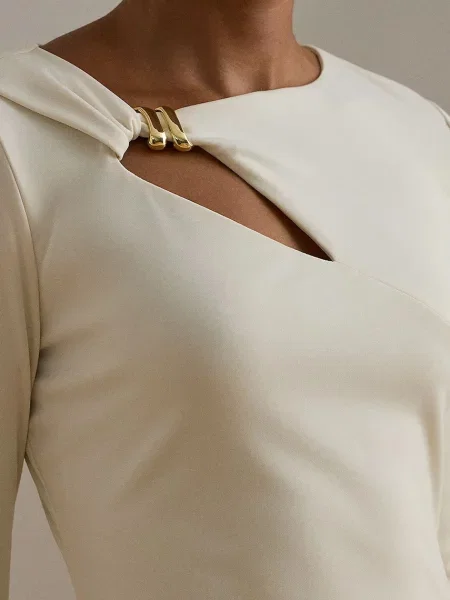 Макси платье Lauren Ralph Lauren бежевое