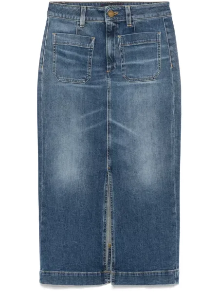 Spódnica midi Seafarer do kolan niebieska