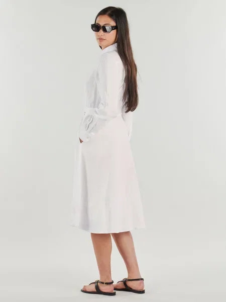 Rochie tip cămașă Lauren Ralph Lauren alb