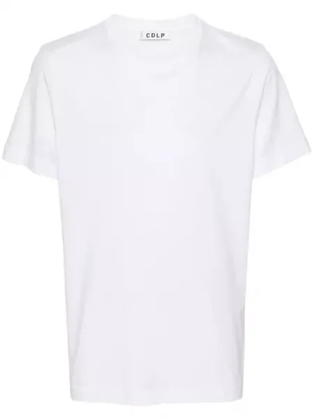 Tricou Cdlp cu decolteu rotund alb