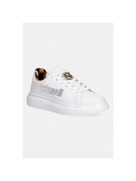 Sneakersy Just Cavalli skórzane białe
