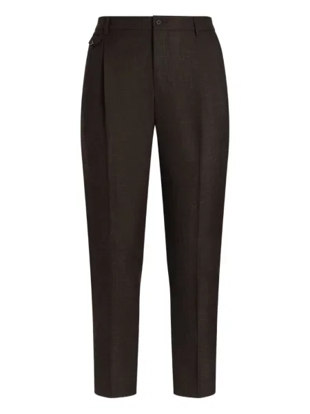 Pantaloni Dolce & Gabbana plisate maro