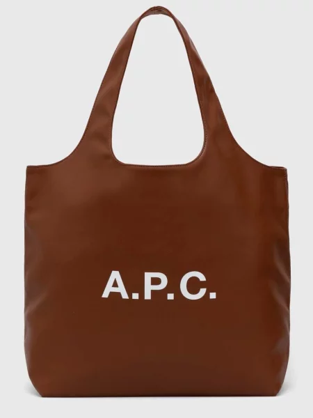 Geantă A.P.C. Tote Ninon Hazelnut Universal maro