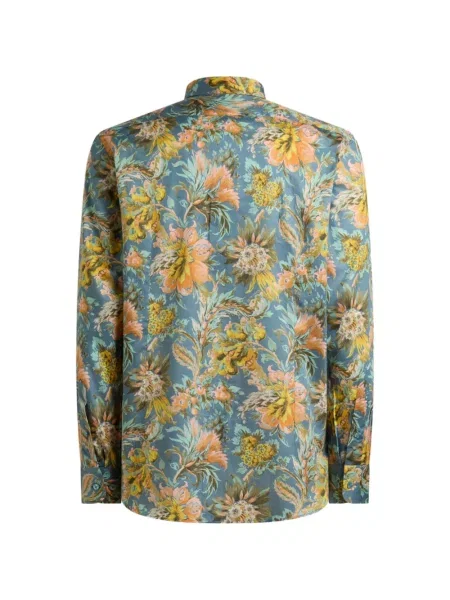 Cămașă Etro cu model floral albastru