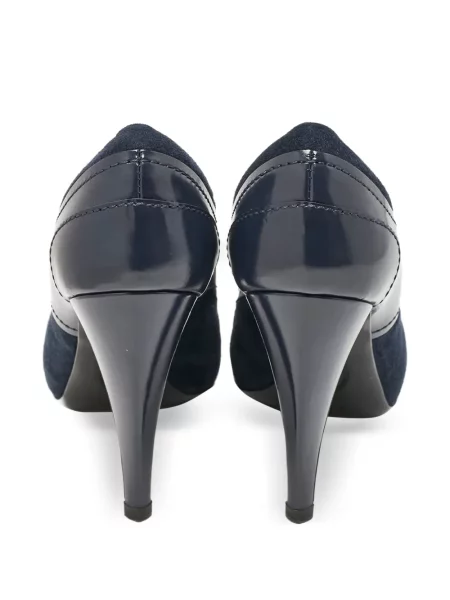 Pantofi cu toc Tod's din piele de căprioară albastru