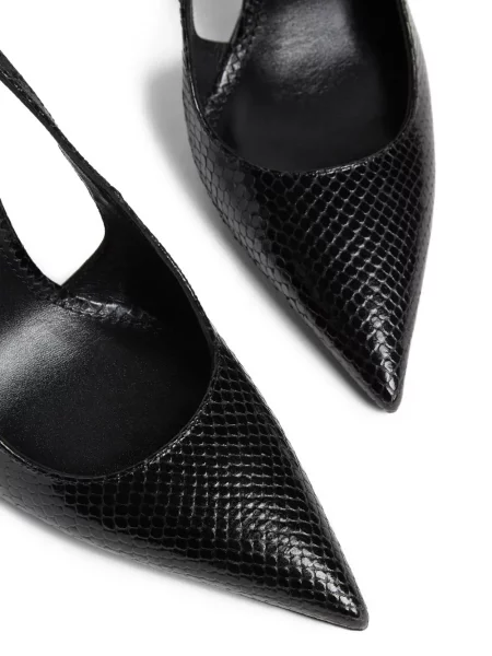 Γοβάκια Dsquared2 με ανοιχτό τακούνι μαύρο