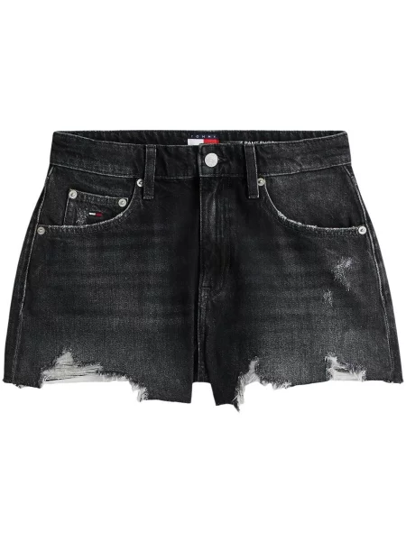Džínové šortky Tommy Hilfiger černé