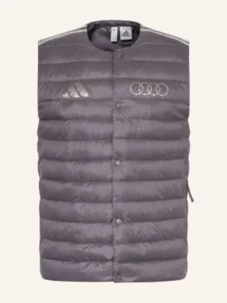 Adidas Prošívaná Vesta Audi Formula One Team Engineers &Amp; Marketing tmavě šedá