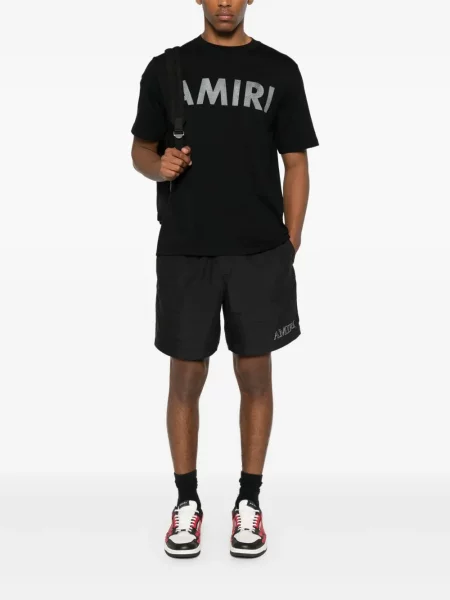 Tricou Amiri cu imagine negru