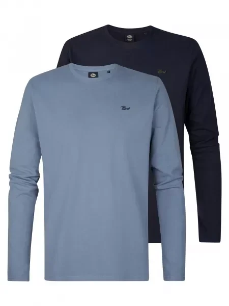 Petrol Industries Tricou Classic marin / porumbel albastru