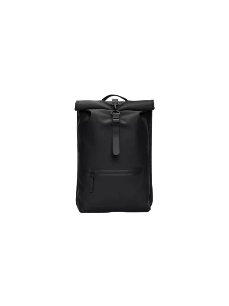 Plecak miejski Rains Rucksack Rolltop W3 17 l black czarny