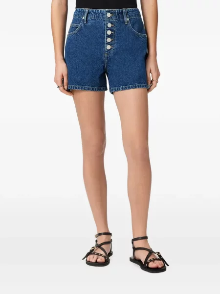Pantaloni scurți din denim Allsaints albastru