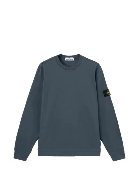 Hanorac Stone Island din jerseu cu strasuri albastru