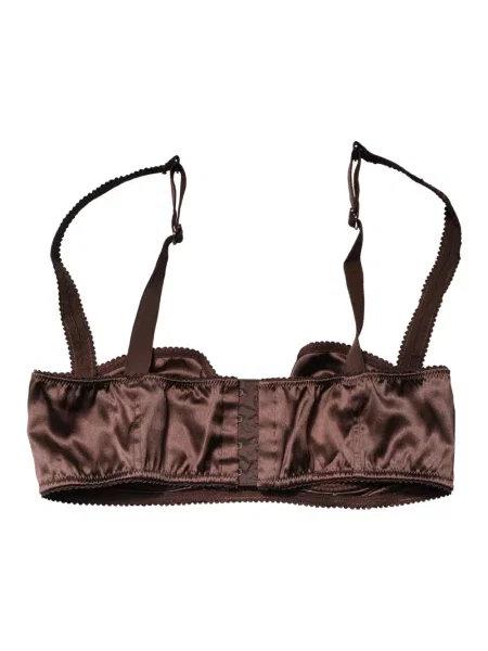 Biustonosz balkonetka Dolce And Gabbana brązowa