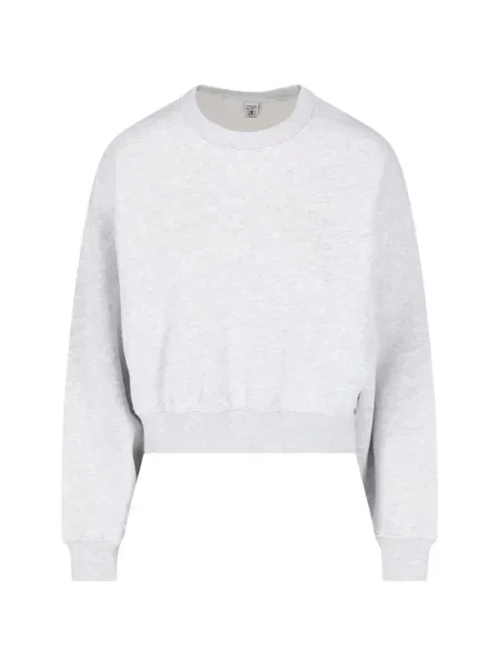 Decupat hanorac Sporty & Rich cu broderie gri