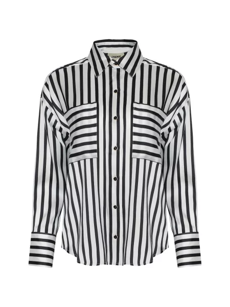 Cămașă L'agence cu dungi negru