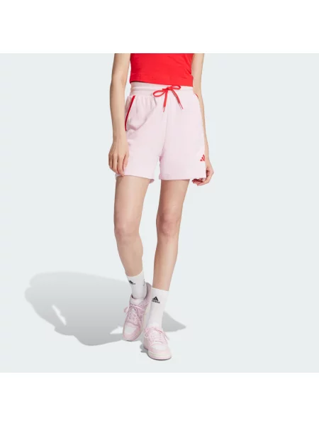 Szorty Adidas frotte różowe