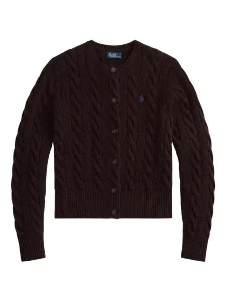 Căciulă Polo Ralph Lauren cu broderie cu dungi cowboy roșu
