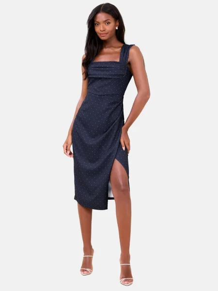 Lipsy Rochie albastru marin alb