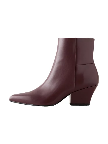 Next Botine burgundy roșu