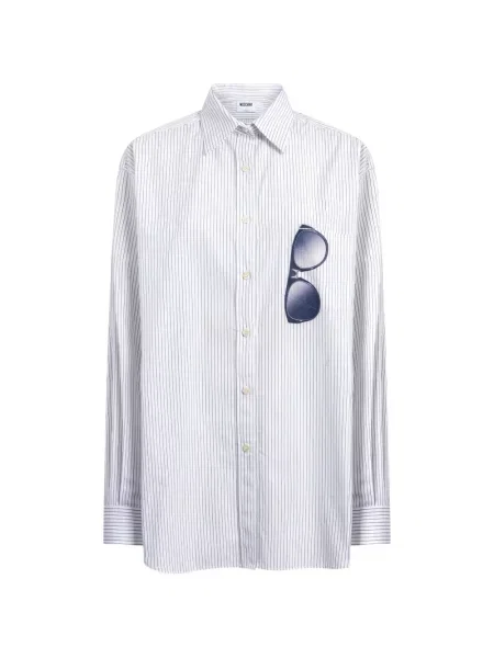 Cămașă Moschino din poplin alb
