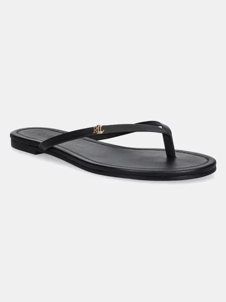 Papuci Lauren Ralph Lauren din piele negru