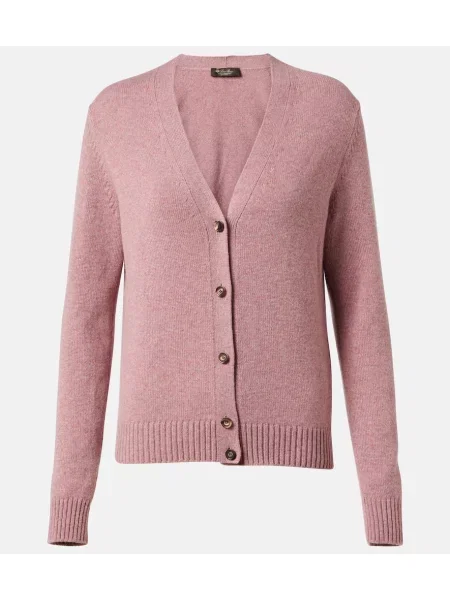 Cardigan Loro Piana din cașmir roz