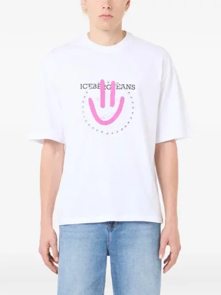 Tricou Iceberg cu imagine alb